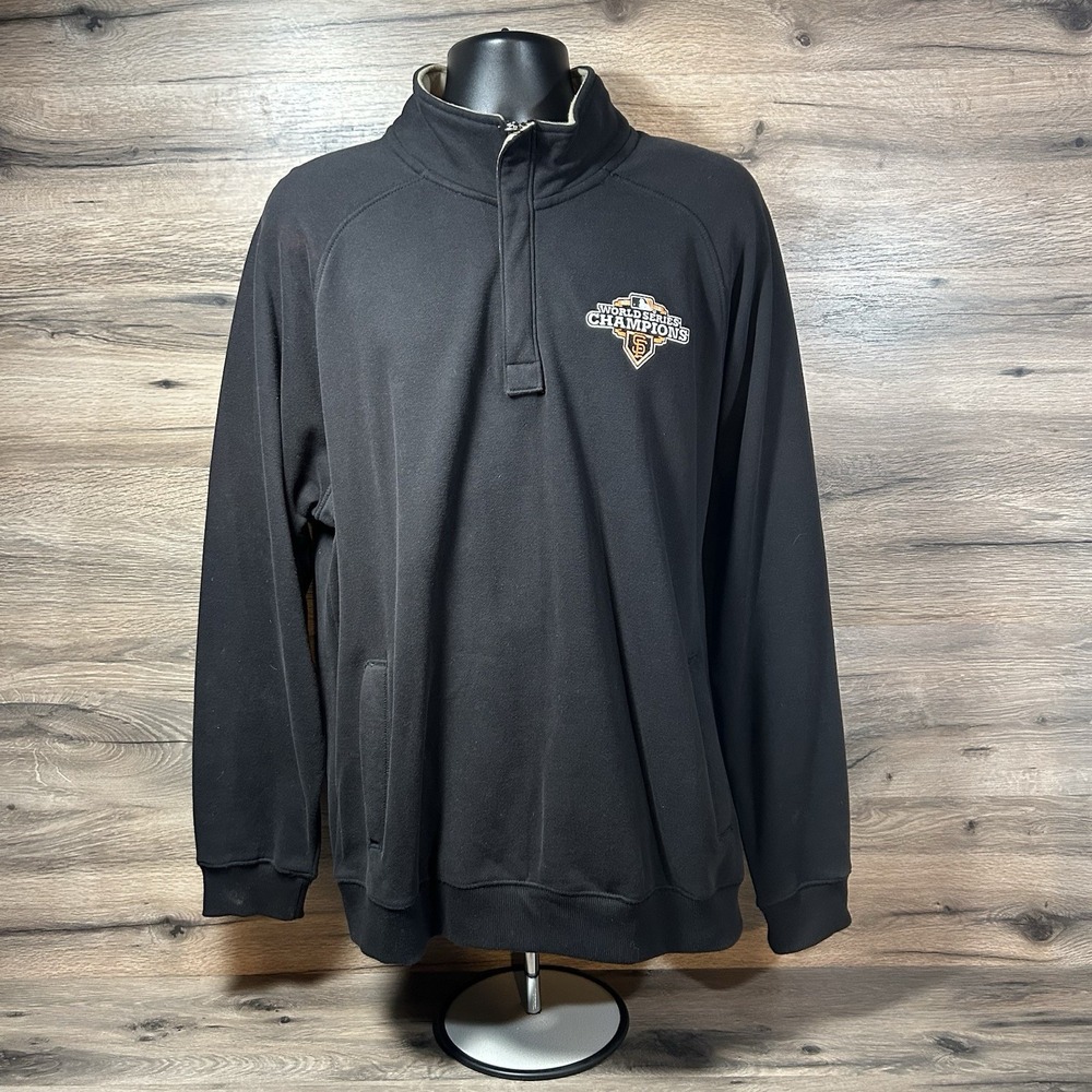 San Francisco Giants 1/4 Zip Mens MLB Baseball‎ 2012 World Series Champions XL